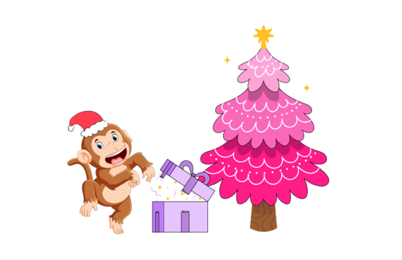 Christmas Animal Design Illustration for Blog and Web Use
