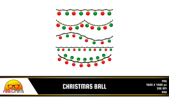 Christmas Ball Decoration Illustrations for Branding and Marketing