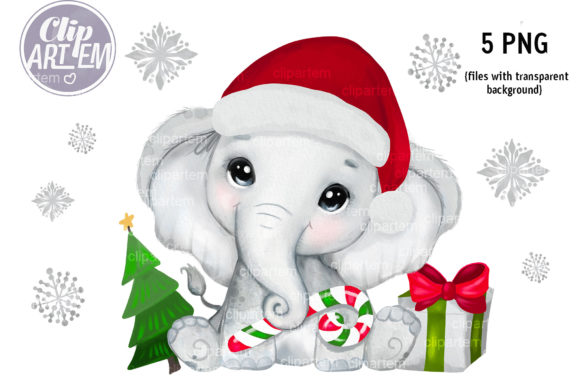 Christmas Girl Elephant New Year 5 PNG Illustration Review