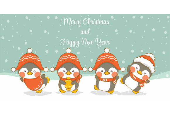 Christmas Greeting Banner Illustrations for Crafting