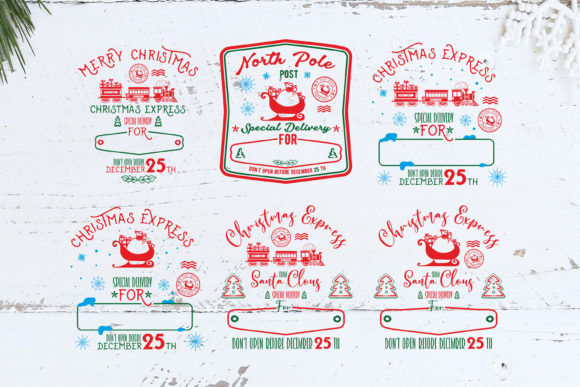 Christmas Santa Sack Bundle SVG for Festive Illustrations