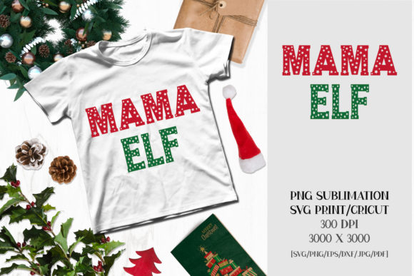Christmas Sublimation MAMA ELF Embroidery Review