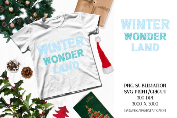 Christmas Sublimation WINTER WONDERLAND Illustrations for Content Publishing