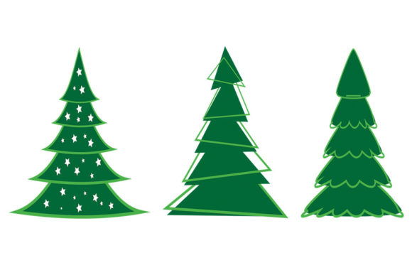 Christmas Trees Illustrations for Digital Product Creators