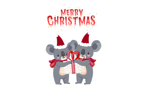 Koala Christmas Illustration Gift
