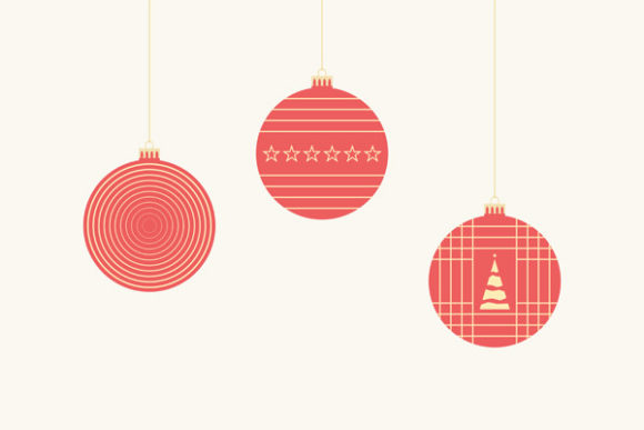 Three Types of Christmas Baubles Vectors Review